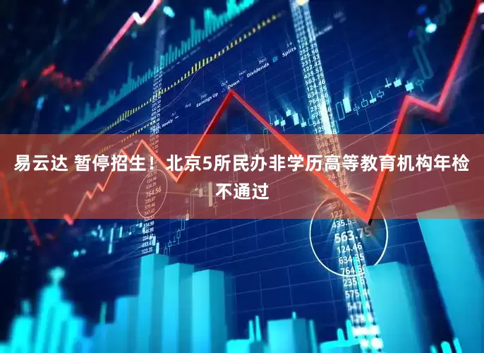 易云达 暂停招生！北京5所民办非学历高等教育机构年检不通过