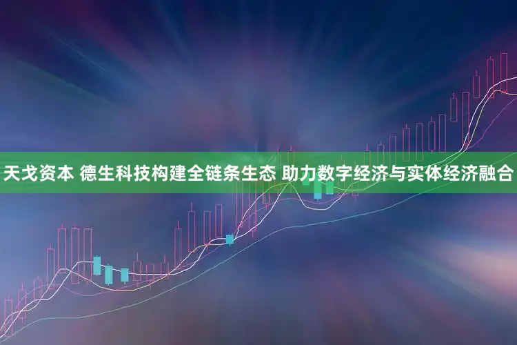 天戈资本 德生科技构建全链条生态 助力数字经济与实体经济融合